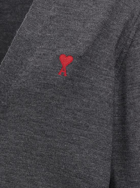  아미 ADC 메리노 울 가디건 HKC111KN0025055 GRAY DOM - AMI