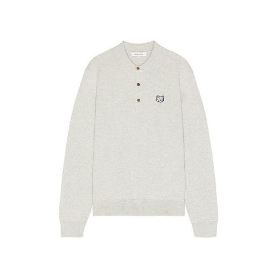  메종키츠네 긴팔 티셔츠 LM00206KT1036H120 LIGHT GREY MELANGE DOM