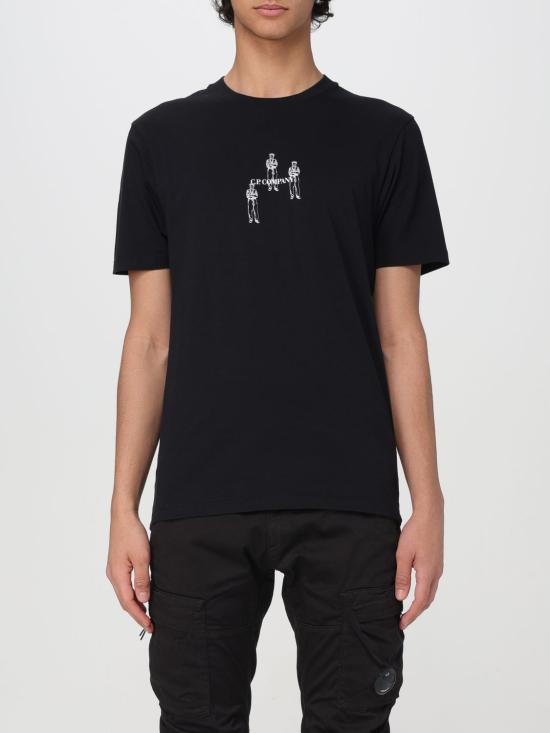  씨피 컴퍼니 반팔 티셔츠 16CMTS143A 006586W 999 BLACK DOM