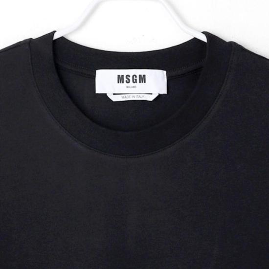  엠에스지엠 반팔 티셔츠 3540MM55023779899 BLACK DOM - MSGM