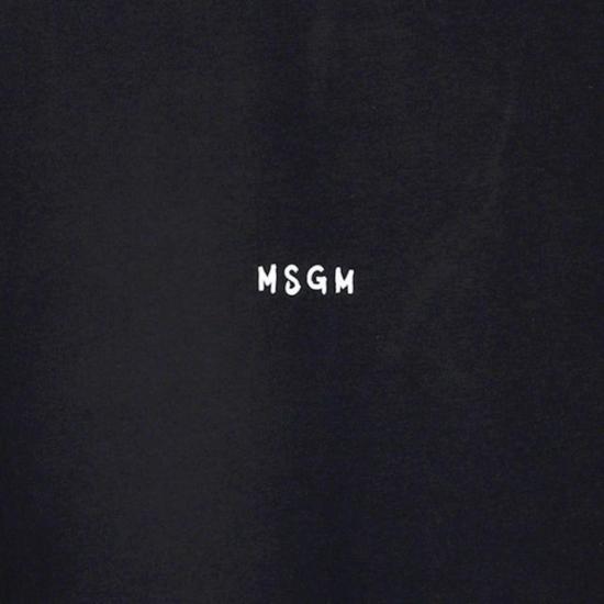  엠에스지엠 반팔 티셔츠 3540MM55023779899 BLACK DOM - MSGM
