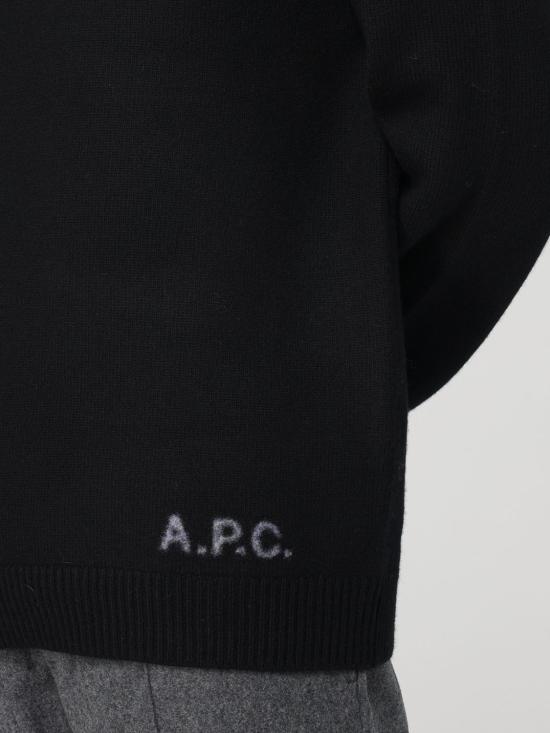 25FW 아페쎄 스웨터 WVBDJH23059LZZ BLACK DOM - A.P.C.