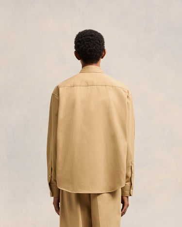  아미 긴팔 셔츠 HSH170CO0082255 SAND DOM - AMI