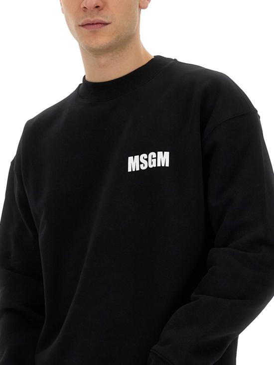  엠에스지엠 긴팔 티셔츠 3640MM12924700199 BLACK DOM - MSGM