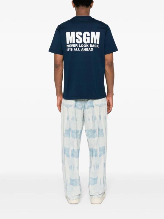  엠에스지엠 반팔 티셔츠 3640MM13024700289 NAVY DOM - MSGM