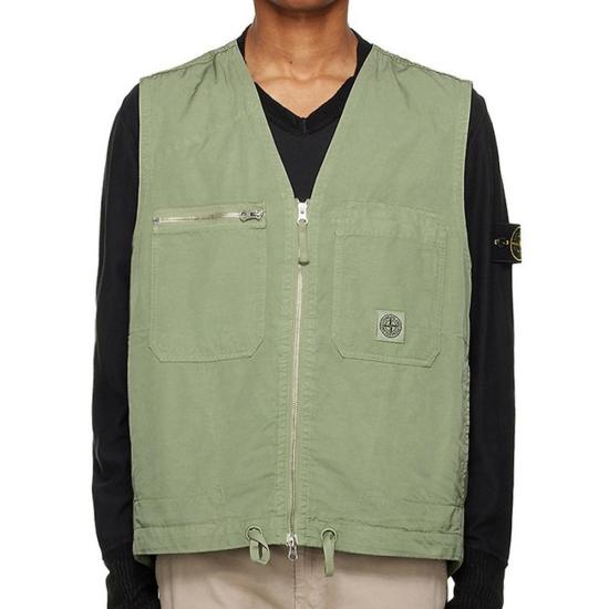  스톤 아일랜드 베스트 7815G0529V0055 SAGE GREEN DOM