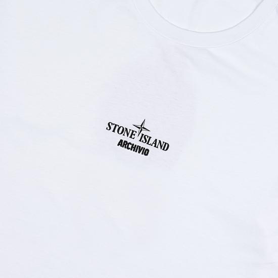  스톤 아일랜드 반팔 티셔츠 78152NS91V0001 WHITE DOM - STONE ISLAND