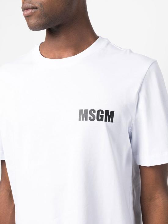 25SS 엠에스지엠 반팔 티셔츠 3440MM19623700201 WHITE DOM - MSGM