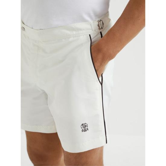 25SS 브루넬로 쿠치넬리 스윔팬츠 MW817045 C1337 WHITE - BRUNELLO CUCINELLI