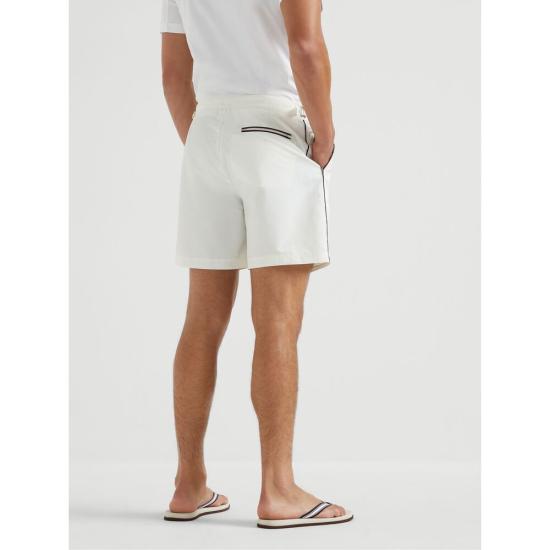 25SS 브루넬로 쿠치넬리 스윔팬츠 MW817045 C1337 WHITE - BRUNELLO CUCINELLI
