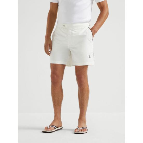 25SS 브루넬로 쿠치넬리 스윔팬츠 MW817045 C1337 WHITE - BRUNELLO CUCINELLI