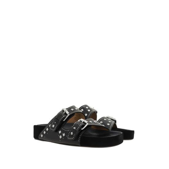 25SS 이자벨마랑 뮬/슬리퍼 C1B04S SD0118FA 01BK BLACK - ISABEL MARANT