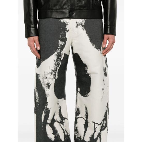 25SS 알렉산더 맥퀸 팬츠 813124 QYABK 9034 NEUTRALS BLUE - ALEXANDER MCQUEEN