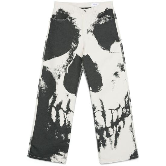 25SS 알렉산더 맥퀸 팬츠 813124 QYABK 9034 NEUTRALS BLUE