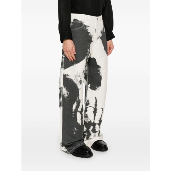 25SS 알렉산더 맥퀸 팬츠 813124 QYABK 9034 NEUTRALS BLUE - ALEXANDER MCQUEEN