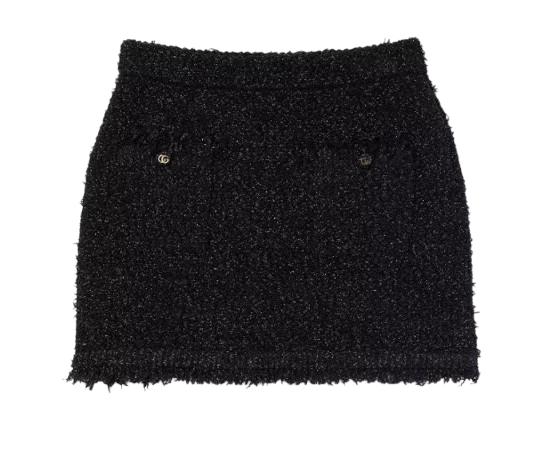 25SS 구찌 미디 스커트 811556 XKEDT1000 Black