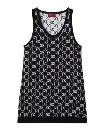 25SS 구찌 미디 원피스 786403 XKD8T1070 Black