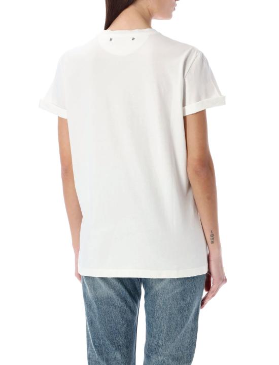 25SS 골든구스 반팔 티셔츠 GWP01220P000638 10363 Bianco - GOLDEN GOOSE