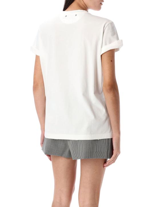 25SS 골든구스 반팔 티셔츠 GWP01220P000638 10363 Bianco - GOLDEN GOOSE