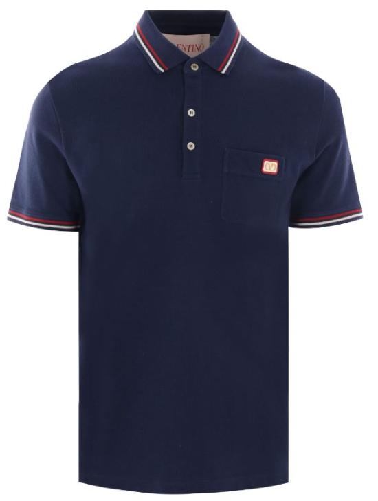 25SS 발렌티노 가라바니 폴로 티셔츠 6V3MH01KAQJ D51 Blue