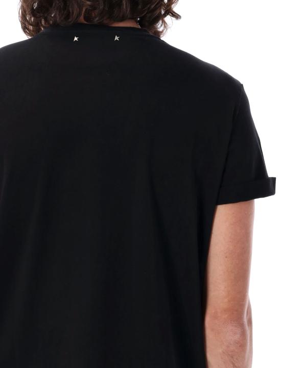 25SS 골든구스 반팔 티셔츠 GWP01220P000637 90292 Nero - GOLDEN GOOSE