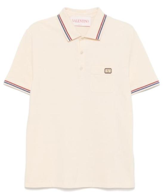 25SS 발렌티노 가라바니 폴로 티셔츠 6V3MH01KAQJ 581 Burro