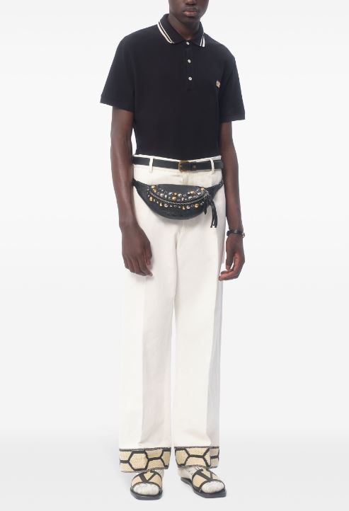 25SS 발렌티노 가라바니 폴로 티셔츠 6V3MH01KAQK 0NO Black - VALENTINO GARAVANI