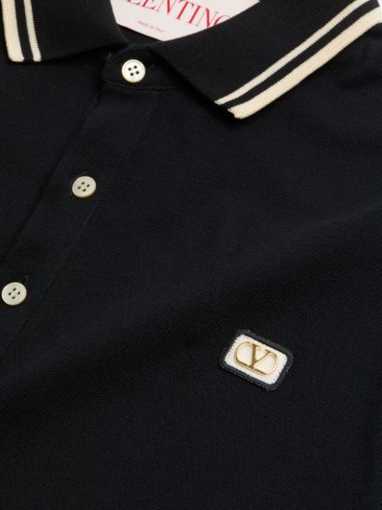 25SS 발렌티노 가라바니 폴로 티셔츠 6V3MH01KAQK 0NO Black - VALENTINO GARAVANI