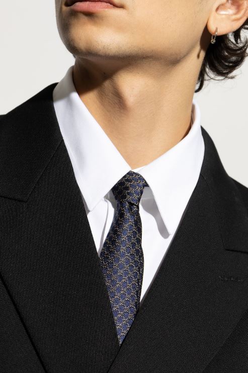 25SS 구찌 넥타이 816002 4E0094260 Sapphire black - GUCCI