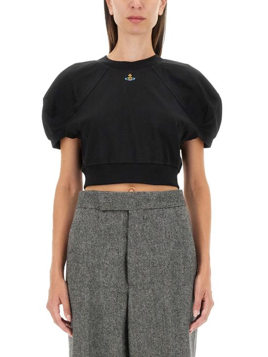  비비안웨스트우드 반팔 티셔츠 1G01000AJ001MN401 BLACK DOM