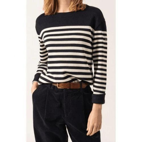  세인트제임스 스웨터 2627KH NAVY ECUME DOM