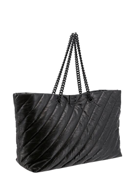  발렌시아가 크러쉬 라지 캐리 올 사우스 백 771718 2AAWW 1000 BLACK DOM - BALENCIAGA