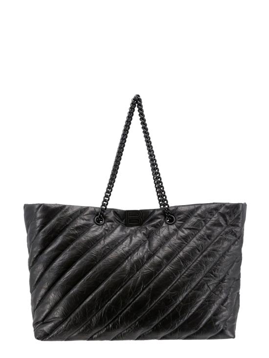  발렌시아가 크러쉬 라지 캐리 올 사우스 백 771718 2AAWW 1000 BLACK DOM