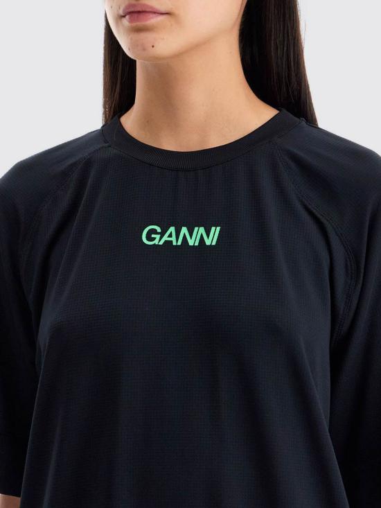  가니 반팔 티셔츠 T3386099 BLACK DOM - GANNI