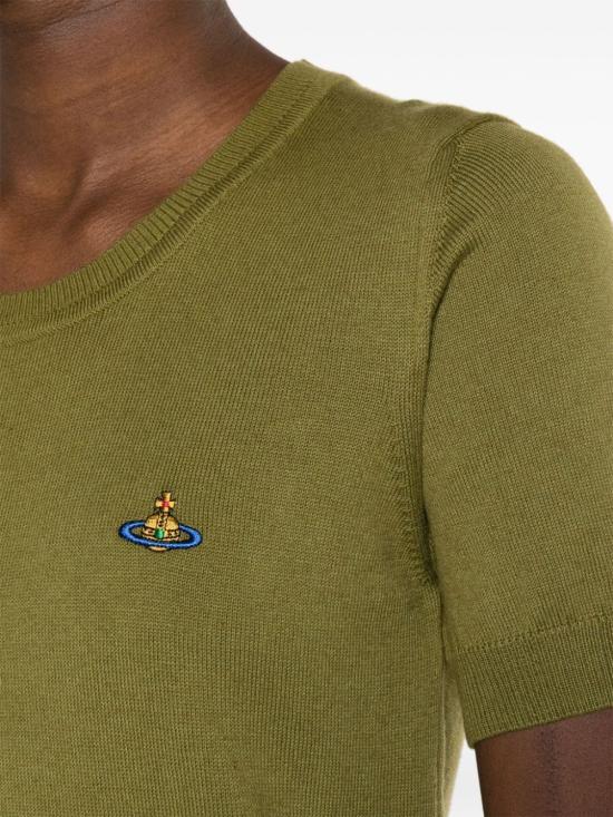  비비안웨스트우드 Bea 베아 니트 탑  1803002QY0010M410 SAGE DOM - VIVIENNE WESTWOOD