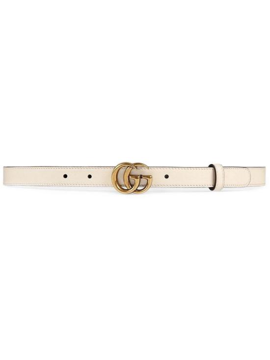  구찌 슬림 벨트 409417AP00T9022 WHITE DOM - GUCCI