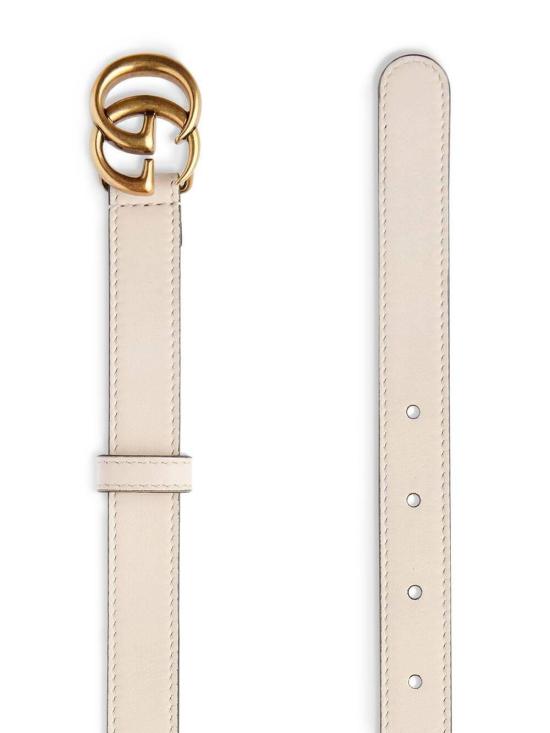  구찌 슬림 벨트 409417AP00T9022 WHITE DOM - GUCCI