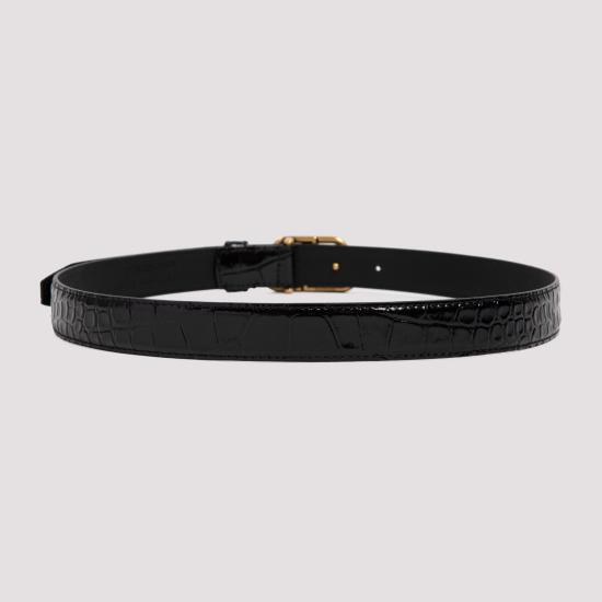 26FW 발렌시아가 레귤러 벨트 581690 1LR04 1000 BLACK DOM - BALENCIAGA