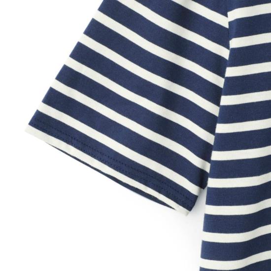  세인트제임스 반팔 티셔츠 988851 MARINE ECRU DOM - SAINT JAMES