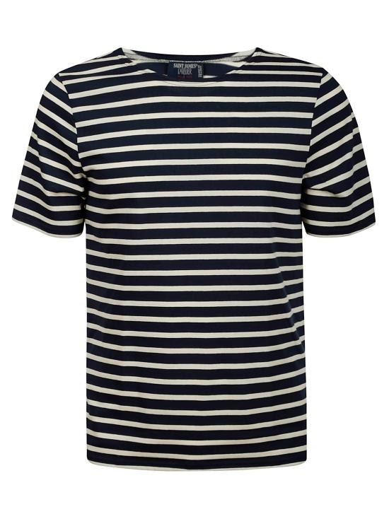  세인트제임스 반팔 티셔츠 986351 MARINE ECRU DOM