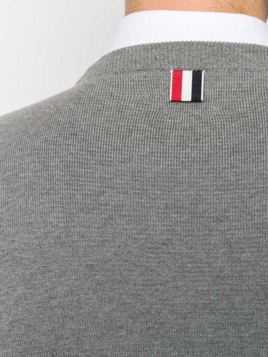 26SS 톰브라운 자카드 RWB 암밴드 니트 MKA326AY3001055 LGRAY DOM - THOM BROWNE
