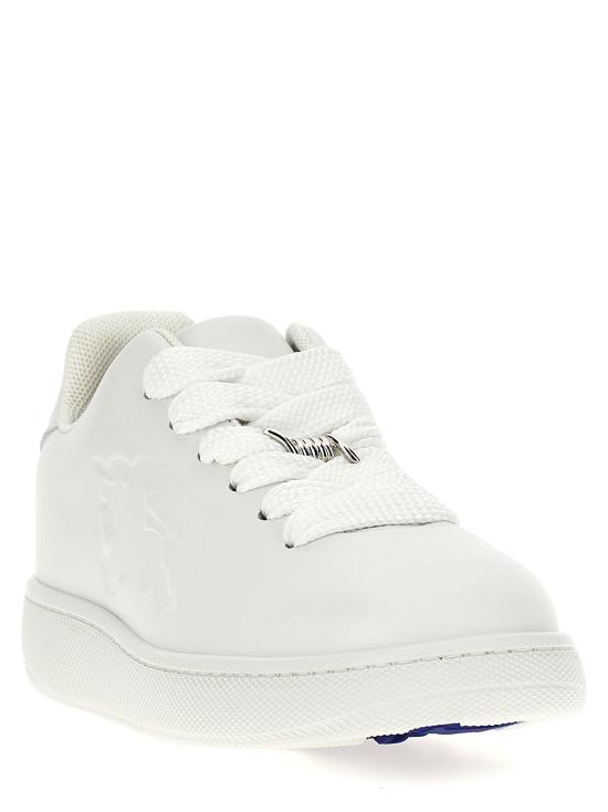  버버리 레더 박스 스니커즈 8083326 WHITE DOM - BURBERRY