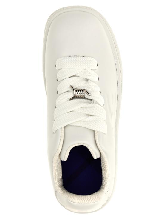  버버리 레더 박스 스니커즈 8083326 WHITE DOM - BURBERRY
