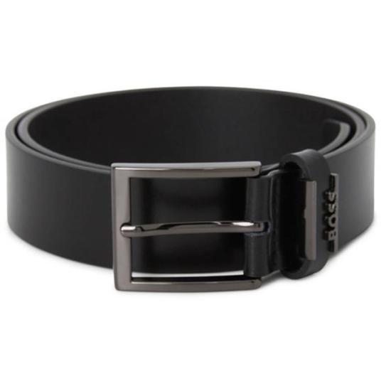 26FW 휴고보스 로고 키퍼 레더 벨트 50491852 001 BLACK DOM