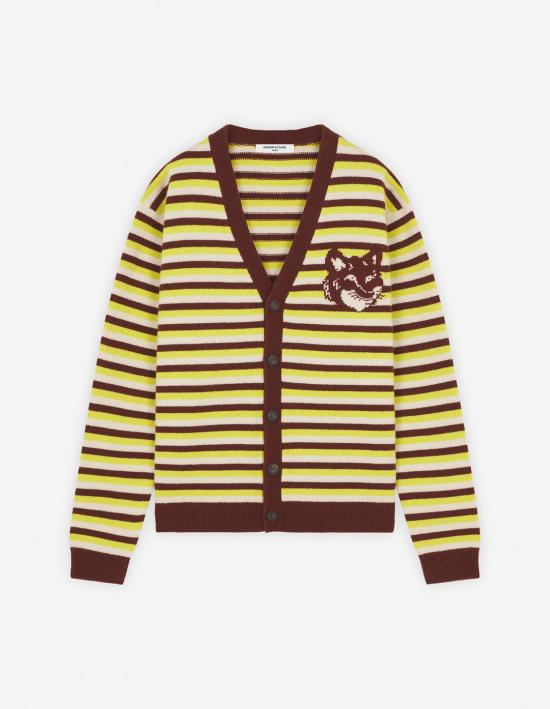  메종키츠네 가디건 NM00504KM03290020 PECAN WILD BERGAMOT DOM