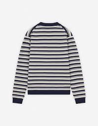  메종키츠네 가디건 NM00504KM0329 B481 NAVY WHITE DOM