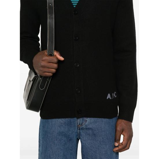 25FW 아페쎄 스웨터 WVBDKH22305LZZ BLACK DOM - A.P.C.