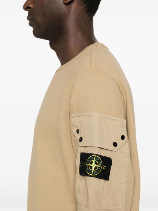  스톤 아일랜드 크루넥 스웨트셔츠  811563920V0094 BISCUIT DOM - STONE ISLAND