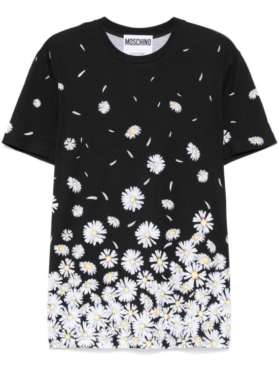 25SS 모스키노 반팔 티셔츠 A0719 0241 4555 MULTI BLACK