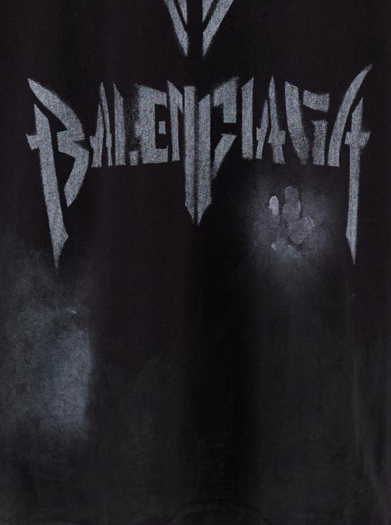  발렌시아가 반팔 티셔츠 787349 TQVT1 9034 BLACK DOM - BALENCIAGA